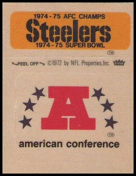 American Football Conference Logo AFC and Super Bowl Champions Pittsburgh Steelers